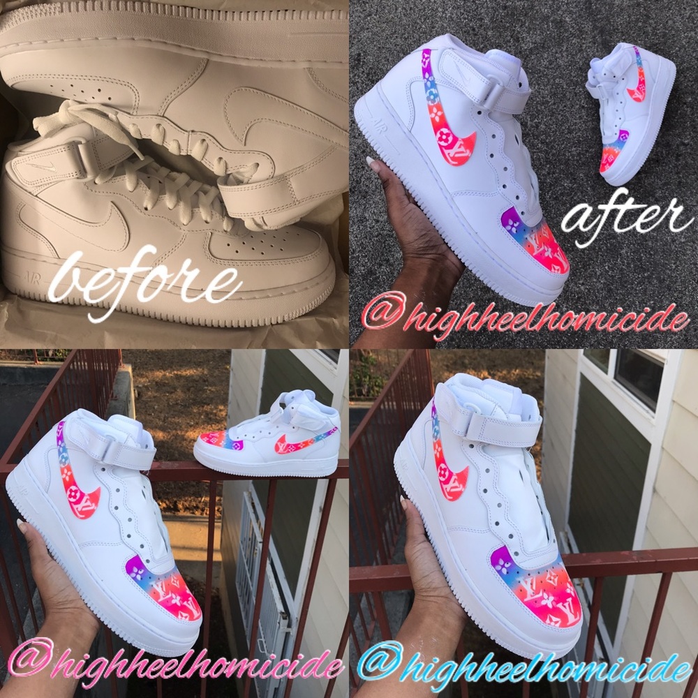 Custom LV Ombré AF1s